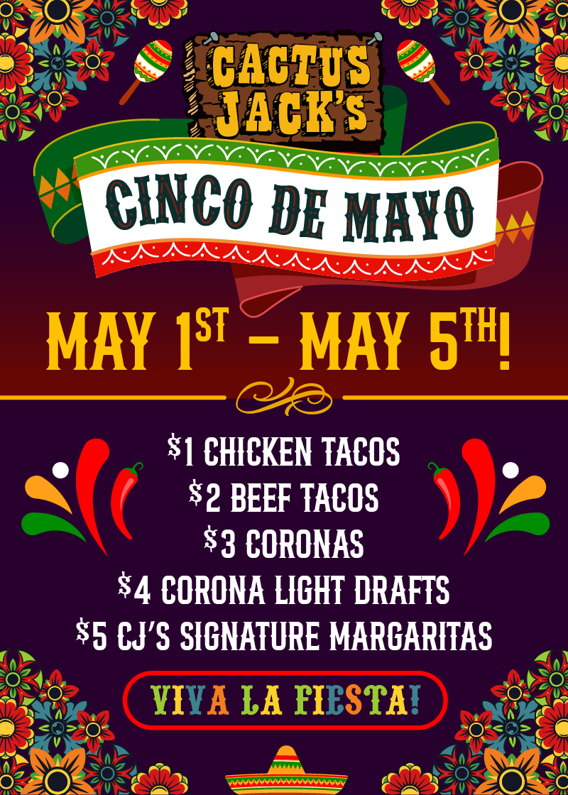 5-Day Cinco de Mayo Special!